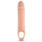 Телесный реалистичный фаллоудлинитель 10 Inch Silicone Cock Sheath Penis Extender - 25,4 см. - Blush Novelties - в Камышине купить с доставкой