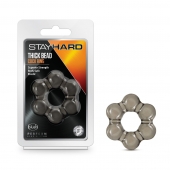 Дымчатое эрекционное кольцо Stay Hard Thick Bead Cock Ring - Blush Novelties - в Камышине купить с доставкой