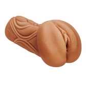 Кофейный мастурбатор-вагина Dumpling - Lola Games - в Камышине купить с доставкой