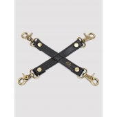 Черный фиксатор для манжет Bound to You Faux Leather Hogtie - Fifty Shades of Grey - купить с доставкой в Камышине