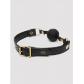 Черный кляп-шар Bound to You Faux Leather Ball Gag - Fifty Shades of Grey - купить с доставкой в Камышине