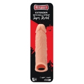 Телесная насадка EXTENDER WITH BALL STRAP 6.5 - 17 см. - Dream Toys - в Камышине купить с доставкой
