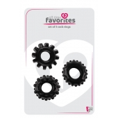 Набор из 3 черных эрекционных колец SET OF 3 COCKRINGS - Dream Toys - в Камышине купить с доставкой