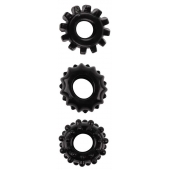 Набор из 3 черных эрекционных колец SET OF 3 COCKRINGS - Dream Toys - в Камышине купить с доставкой