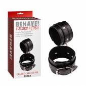 Черные оковы Classic Ankle Cuffs - Chisa - купить с доставкой в Камышине