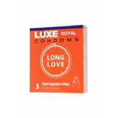 Презервативы с продлевающим эффектом LUXE Royal Long Love - 3 шт. - Luxe - купить с доставкой в Камышине