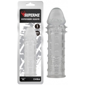 Прозрачная реалистичная насадка на пенис Extra Texture Sleeve - 16,2 см. - Chisa - в Камышине купить с доставкой
