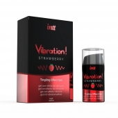 Жидкий интимный гель с эффектом вибрации Vibration! Strawberry - 15 мл. - INTT - купить с доставкой в Камышине