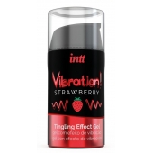 Жидкий интимный гель с эффектом вибрации Vibration! Strawberry - 15 мл. - INTT - купить с доставкой в Камышине