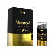Жидкий интимный гель с эффектом вибрации Vibration! Vodka Energy - 15 мл. - INTT - купить с доставкой в Камышине