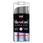 Жидкий интимный гель с эффектом вибрации Vibration! Bubble Gum - 15 мл. - INTT - купить с доставкой в Камышине