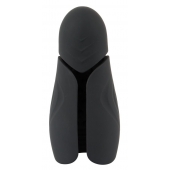 Черный силиконовый вибромастурбатор с нагревом Masturbator with 2 Functions - Orion - в Камышине купить с доставкой