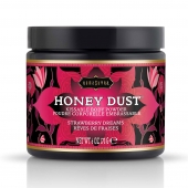 Пудра для тела Honey Dust Body Powder с ароматом клубники - 170 гр. - Kama Sutra - купить с доставкой в Камышине