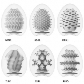 Набор из 6 мастурбаторов Tenga EGG IV с различным рельефом - Tenga - в Камышине купить с доставкой