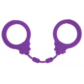Фиолетовые силиконовые наручники Suppression - Lola Games - купить с доставкой в Камышине