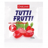 Гель-смазка Tutti-frutti со вкусом барбариса - 4 гр. - Биоритм - купить с доставкой в Камышине