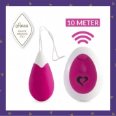 Розовое виброяйцо на радиоуправлении Anna Vibrating Egg Remote - FeelzToys