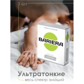 Ультратонкие презервативы Bariera Ultra Thin - 3 шт. - Bariera - купить с доставкой в Камышине