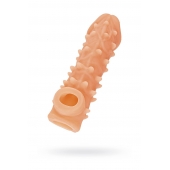 Телесная закрытая насадка с пупырышками Cock Sleeve Size M - 15,6 см. - KOKOS - в Камышине купить с доставкой