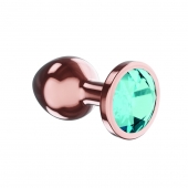 Пробка цвета розового золота с малиновым кристаллом Diamond Topaz Shine L - 8,3 см. - Lola Games - купить с доставкой в Камышине