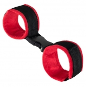 Красно-черные велюровые оковы Anonymo - ToyFa - купить с доставкой в Камышине