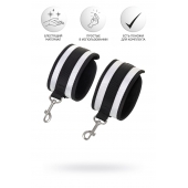 Серебристо-черные наручники Anonymo - ToyFa - купить с доставкой в Камышине