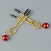 Золотистые зажимы с колокольчиками Gold - Sitabella - купить с доставкой в Камышине