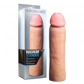 Телесная фаллическая насадка на пенис Magnum Xtender - 23 см. - Blush Novelties - в Камышине купить с доставкой