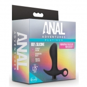 Черный анальный вибратор Silicone Vibrating Prostate Massager 01 - 10,8 см. - Blush Novelties - в Камышине купить с доставкой