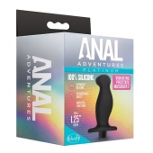 Черный анальный вибромассажёр Silicone Vibrating Prostate Massager 02 - 10,8 см. - Blush Novelties - в Камышине купить с доставкой