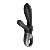 Черный анальный вибратор Heat Climax+ с функцией нагрева - 20,6 см. - Satisfyer - в Камышине купить с доставкой