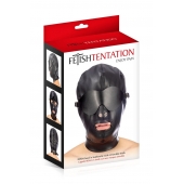 Маска-шлем с отверстием для рта и съемными шорами - Fetish Tentation - купить с доставкой в Камышине