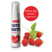 Гель-смазка Tutti-frutti с земляничным вкусом - 30 гр. - Биоритм - купить с доставкой в Камышине