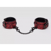 Красно-черные наручники Reversible Faux Leather Wrist Cuffs - Fifty Shades of Grey - купить с доставкой в Камышине
