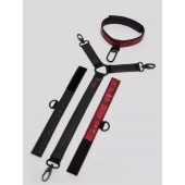 Ошейник с наручниками Reversible Faux Leather Collar and Wrist - Fifty Shades of Grey - купить с доставкой в Камышине