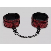 Красно-черные оковы Reversible Faux Leather Ankle Cuffs - Fifty Shades of Grey - купить с доставкой в Камышине