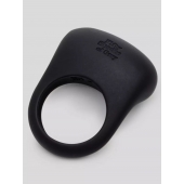 Черное эрекционное виброкольцо Sensation Rechargeable Vibrating Love Ring - Fifty Shades of Grey - в Камышине купить с доставкой