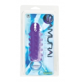 Закрытая фиолетовая насадка с пупырышками SAMURAI PENIS SLEEVE PURPLE - 14,5 см. - NMC - в Камышине купить с доставкой