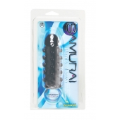 Дымчатая стимулирующая насадка с закрытой головкой SAMURAI PENIS SLEEVE BLACK - 14,5 см. - NMC - в Камышине купить с доставкой