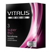 Ультратонкие презервативы VITALIS PREMIUM super thin - 3 шт. - Vitalis - купить с доставкой в Камышине