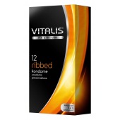 Ребристые презервативы VITALIS PREMIUM ribbed - 12 шт. - Vitalis - купить с доставкой в Камышине