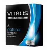 Классические презервативы VITALIS PREMIUM natural - 3 шт. - Vitalis - купить с доставкой в Камышине