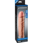 Телесная насадка Fantasy X-tensions Perfect 2  Extension - 20,3 см. - Pipedream - в Камышине купить с доставкой