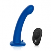 Синяя насадка Remote Control P-Spot G-Spot с черными трусиками - 20 см. - Pegasus - купить с доставкой в Камышине