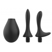 Черный анальный душ Nexus Anal Douche Set с 2 сменными насадками - Nexus Range - купить с доставкой в Камышине