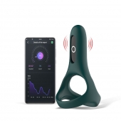 Изумрудное виброкольцо Magic Motion Rise с подхватом мошонки - Magic Motion - в Камышине купить с доставкой