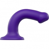 Фиолетовый фаллоимитатор-насадка Strap-On-Me Dildo Dual Density size M - 18 см. - Strap-on-me - купить с доставкой в Камышине