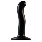 Черный фаллоимитатор-насадка Strap-On-Me P G spot Dildo size S - 16,4 см. - Strap-on-me - купить с доставкой в Камышине