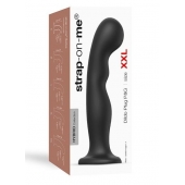 Черная насадка Strap-On-Me Dildo Plug P G size XXL - Strap-on-me - купить с доставкой в Камышине
