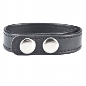 Кольцо на пенис SNAP COCK RING из искусственной кожи на клепках - BlueLine - в Камышине купить с доставкой